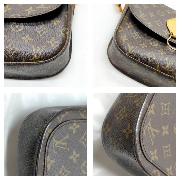 Authentic Louis Vuitton Saint Cloud GM Brown Monogram Shoulder Bag mn600-121325 - Picture 8 of 16